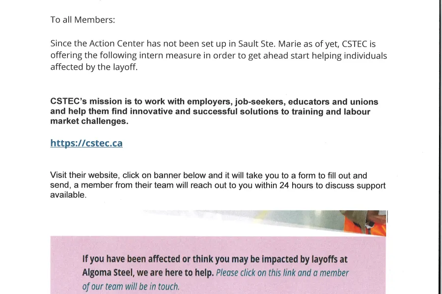 Message from President